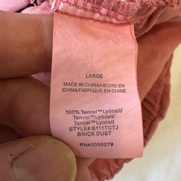 Thread + Supply Pull On Elastic Waist Paperbag Beach Shorts Brick Dust Size L - Picture 7 of 14